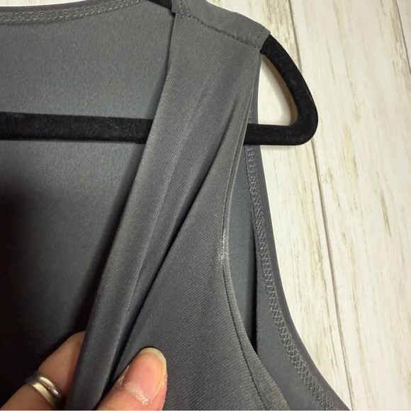 Clara Sunwoo Charcoal Draped Tank Top - Picture 4 of 6